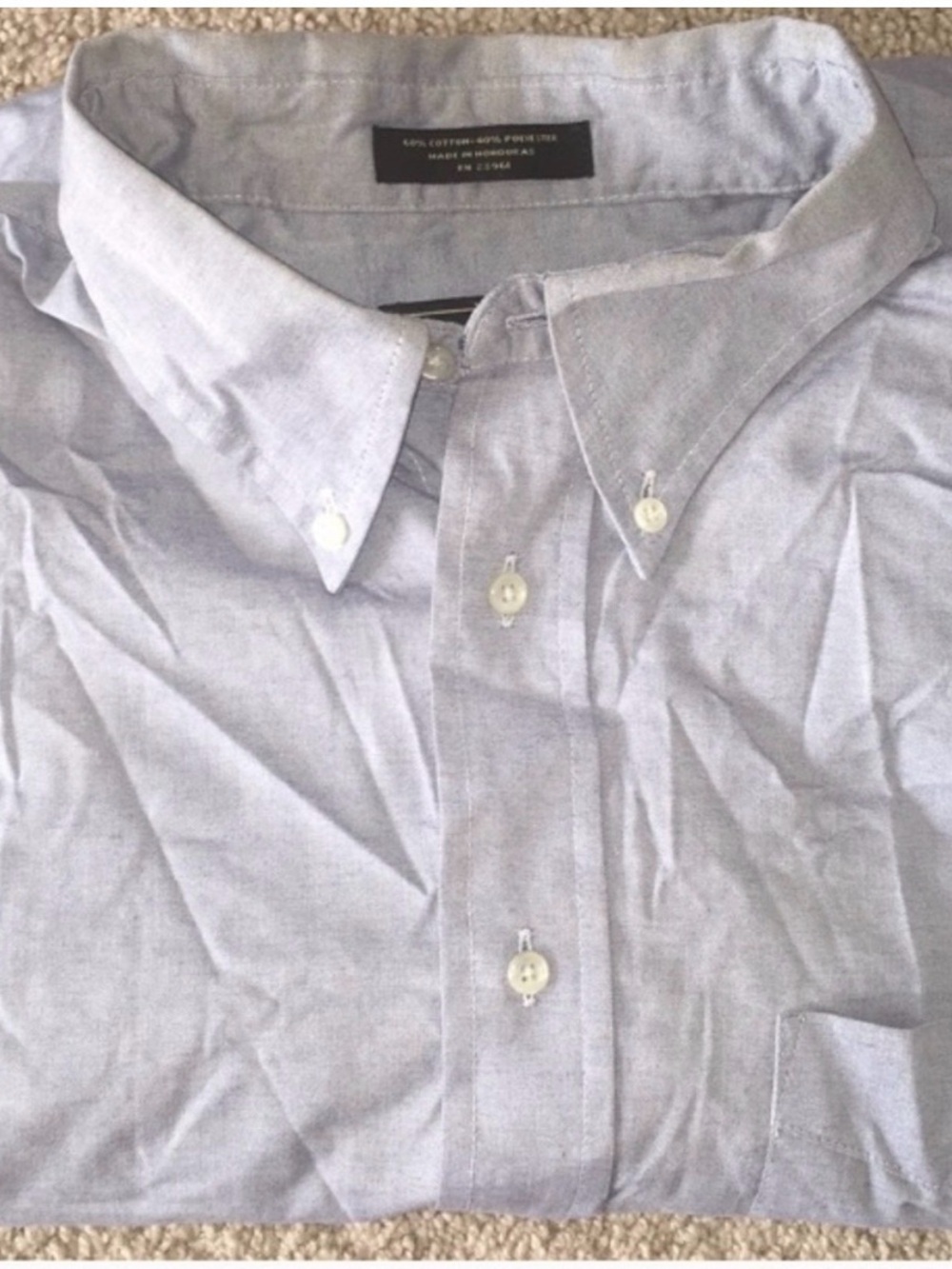 Arrow Light Blue Button Down Dress Shirt Size 16.5 34/35 Classic Mens Oxford